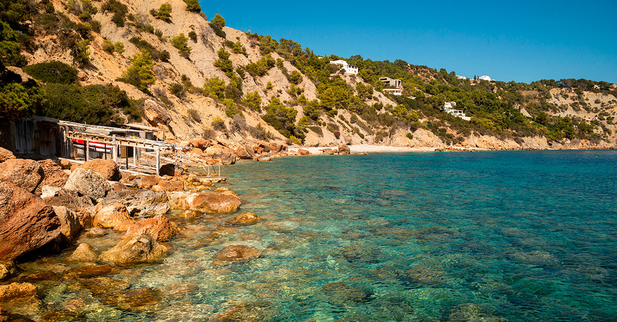 snorkel en ibiza cala llentrisca